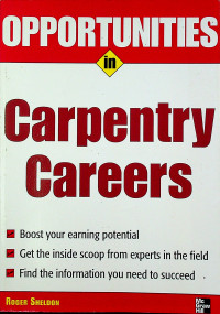 OPPORTUNITIES in Carpentry Careers