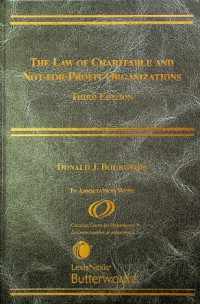 THE LAW OF CHARITABLE AND NOT-FOR-PROFIT ORGANIZATIONS, THIRD EDITION