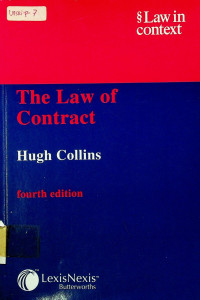 The Law of Contract, fourth edition