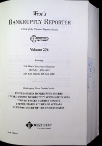 West's BANKRUPTCY REPORTER; A Unit of the National Reporter System Volume 276