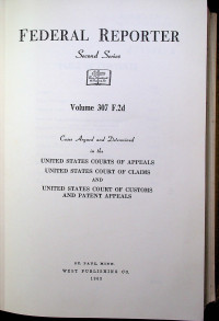 FEDERAL REPORTER Second Series Volume 307 F.2d