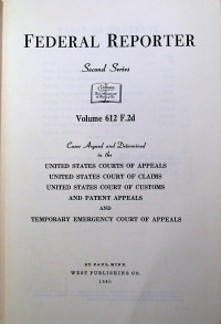 FEDERAL REPORTER, Second Series, Volume 612 F.2d