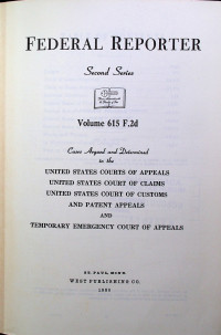 FEDERAL REPORTER, Second Series, Volume 615 F.2d