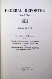 FEDERAL REPORTER, Second Series, Volume 340 F.2d