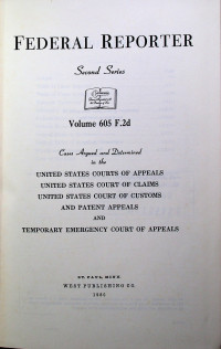 FEDERAL REPORTER, Second Series, Volume 605 F.2d