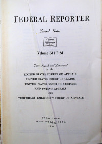 FEDERAL REPORTER, Second Series, Volume 611 F.2d