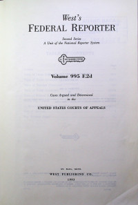West`s FEDERAL REPORTER Second Series A Unit of the National Reporter System Volume 995 F.2d