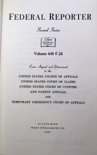 FEDERAL REPORTER Second Series Volume 640 F.2d