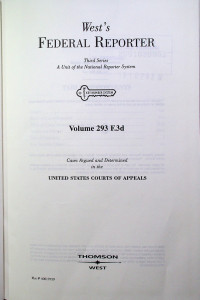 West`s FEDERAL REPORTER Third Series: A Unit of the National Reporter System Volume 293 F.3d