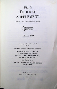 West`s FEDERAL REPORTER Second Series A Unit of the National Reporter System Volume 849