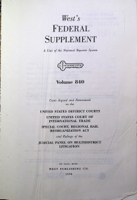 West`s FEDERAL REPORTER Second Series A Unit of the National Reporter System Volume 840