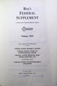 West`s FEDERAL REPORTER Second Series A Unit of the National Reporter System Volume 842