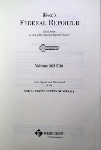 West`s FEDERAL REPORTER Third Series: A Unit of the National Reporter System Volume 263 F.3d