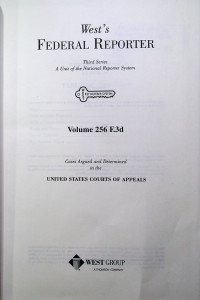 West`s FEDERAL REPORTER Third Series: A Unit of the National Reporter System Volume 256 F.3d