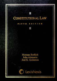 CONSTITUTIONAL LAW FIFTH EDITION