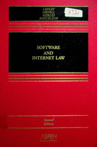 SOFTWARE AND INTERNET LAW, Second Edition