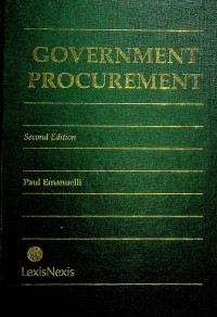 GOVERNMENT PROCUREMENT, Second Edition