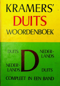 KRAMERS` DUITS WOORDENBOEK