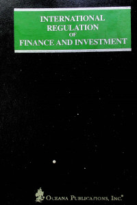 INTERNATIONAL REGULATION OF FINANCE AND INVESTMENT: N. Hong Kong