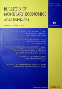 BULLETIN OF MONETARY ECONOMICS AND BANKING