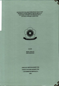 SISTEM PENCEGAHAN SERANGAN MALWARE REMOTE ACCESS TROJAN (RATs) DENGAN METODE SUPPORT VECTOR MACHINE DI SMALL BOARD COMPUTER