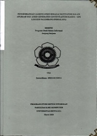 PENGEMBANGAN GAMIFICATION SEBAGAI MOTIVATOR DALAM APLIKASI UGC (USER GENERATED CONTENT) (STUDI KASUS : GPS LOGGER PALEMBANG-INDRALAYA)