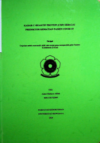 KADAR C-REAKTIF PROTEIN (CRP) SEBAGAI PREDIKTOR KEMATIAN PASIEN COVID-19