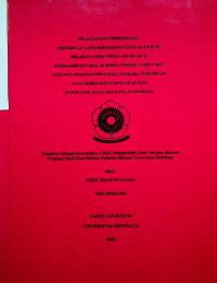 PELAKSANAAN PEMERIKSAAN PEREMPUAN YANG BERHADAPAN DENGAN HUKUM MELALUI AUDIO VISUAL JARAK JAUH BERDASARKAN PASAL 10 PERMA NOMOR 3 TAHUN 2017TENTANG PEDOMAN MENGADILI PERKARA PEREMPUAN YANG BERHADAPAN DENGAN HUKUM DI PENGADILAN AGAMA KOTA PALEMBANG