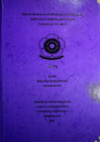 PERAN HARAPAN PERNIKAHAN TERHADAP KEPUASAN PERNIKAHAN PADA PASANGAN TA’ARUF