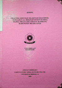 PRAKTEK UKHUWAH ISLAMIYAH KELOMPOK PENGAJIAN AL-HIDAYAH DUSUN III DESA MARGA MULYA KECAMATAN RAMBANG KABUPATEN MUARA ENIM