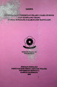 KEBERDAYAAN PEREMPUAN PELAKU USAHA PEMPEK DAN KEMPLANG UDANG DI DESA SUNGSANG II KABUPATEN BANYUASIN