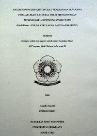 PENERAPAN METODE PCA(PRINCIPAL COMPONENT ANALYSIS) DAN EUCLIDEAN DISTANCE UNTUK PENGENALAN WAJAH BERKELOMPOK