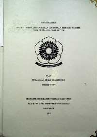 SISTEM INFORMASI PENJUALAN KENDARAAN BERBASIS WEBSITE PADA PT MAJU GLOBAL MOTOR