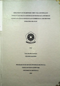 IMPLEMENTASI FRAMEWORK COBIT 5 DALAM PENILAIAN TINGKAT KAPABILITAS SISTEM ELEKTRONIK DATA INFORMASI (SiEDI) PADA DINAS PENGELOLAAN SUMBER DAYA AIR PROVINSI SUMATERA SELATAN	 