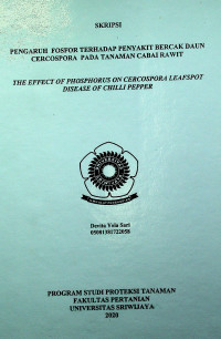 PENGARUH FOSFOR TERHADAP PENYAKIT BERCAK DAUN CERCOSPORA PADA TANAMAN CABAI RAWIT
