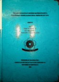 ANALISIS KEMAMPUAN KONEKSI MATEMATIS SISWA PADA MODEL PEMBELAJARAN IDEAL PROBLEM SOLVING