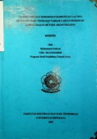 ANALISA TINGKAT KEKERASAN SAMBUNGAN LAS PIPA STAINLESS STEEL TERHADAP VARIASI CAIRAN PENDINGIN MENGGUNAKAN METODE ARGON WELDING