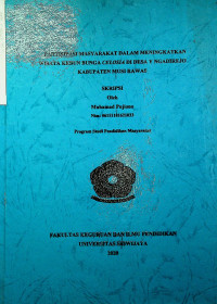 PARTISISPASI MASYARAKAT DALAM MENINGKATKAN WISATA KEBUN BUNGA CELOSIA DI DESA Y NGADIREJO KABUPATEN MUSI RAWAS