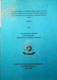 PENGARUH PENERAPAN MODEL PEMBELAJARAN CONCEPT SENTENCE TERHADAP HASIL BELAJAR PESERTA DIDIK PADA MATA PELAJARAN SEJARAH DI KELAS X IPS SMA NEGERI 2 LAHAT