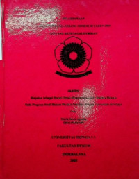 PELAKSANAAN PASAL 29 UNDANG-UNDANG NOMOR 30 TAHUN 2009 TENTANG KETENAGALISTRIKAN