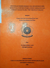 IDENTIFIKASI PROSPEK SEBARAN COAL BED METHANE (CBM) MENGGUNAKAN METODE INVERSI ACOUSTIC IMPEDANCE PADA FORMASI TARAKAN DI AREA “PDS” CEKUNGAN TARAKAN
