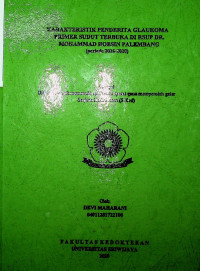 KARAKTERISTIK PENDERITA GLAUKOMA PRIMER SUDUT TERBUKA DI RSUP DR. MOHAMMAD HOESIN PALEMBANG PERIODE 2016-2020