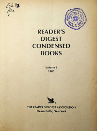 READER'S DIGEST CONDENSED BOOKS Volume 2 1985