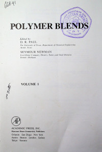 POLYMER BLENDS VOLUME I