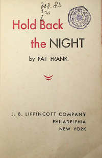 Hold Back the NIGHT