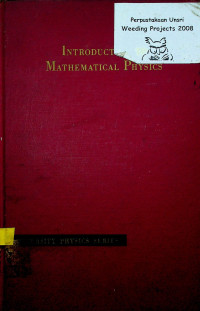 INTRODUCTION TO MATHEMTICAL PHYSICS