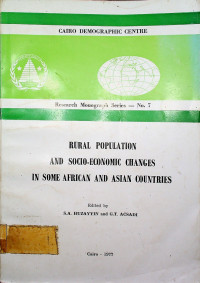 RURAL POPULATION AND SOCIO-ECONOMIC CHANGES IN SOME AFRICAN AND ASIAN COUNTRIES