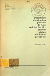 Population distribution policies in Asia and the Pacific: current status and future prospects