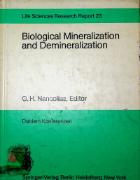 Biological Mineralization and Demineralization