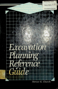 Excavation Planning Reference Guide